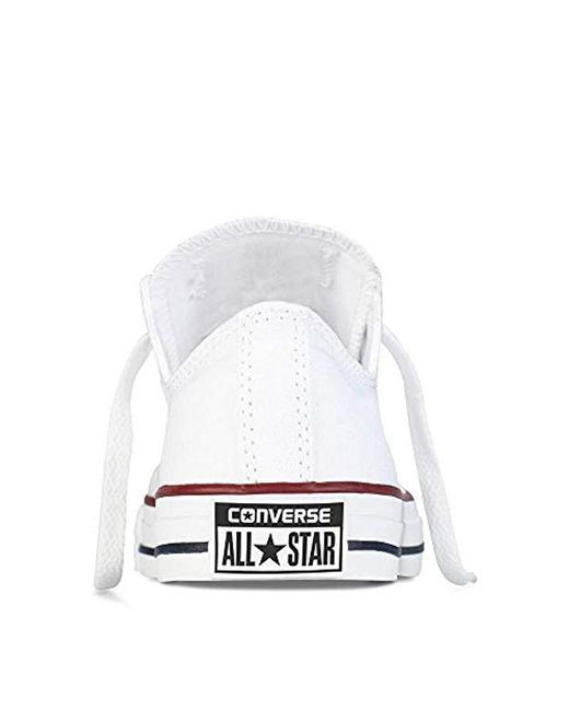converse white canvas low top
