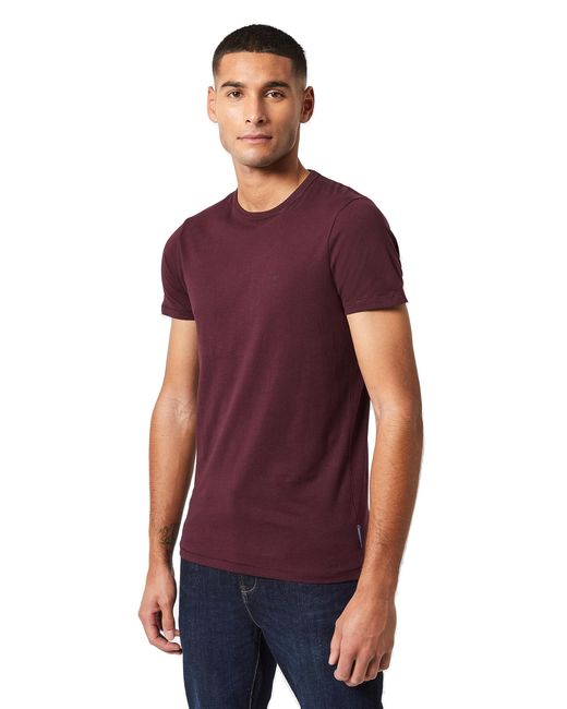 French Connection Red Crew Neck Short Sleeve T-shirt for men