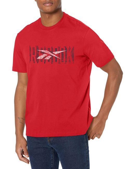Reebok Red Graphic Tee T-shirt for men