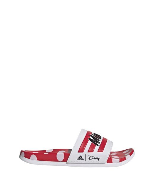Adidas Red Adilette Comfort Slides Sandale