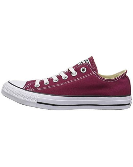 converse all star low maroon canvas