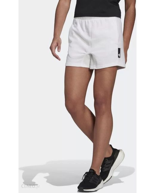 Adidas White Studio Lounge Shorts