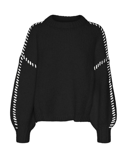 Vero Moda Black Strickpullover