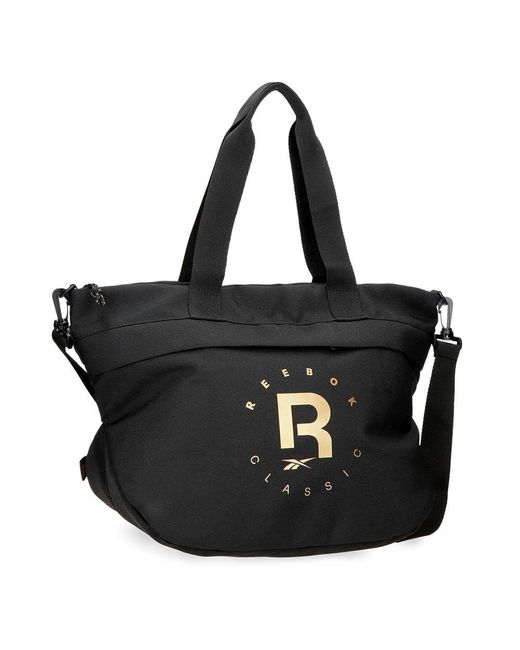 Gold Borsa Shopping Nero 46x30x24 cm Poliestere by Joumma Bags di Reebok in Black