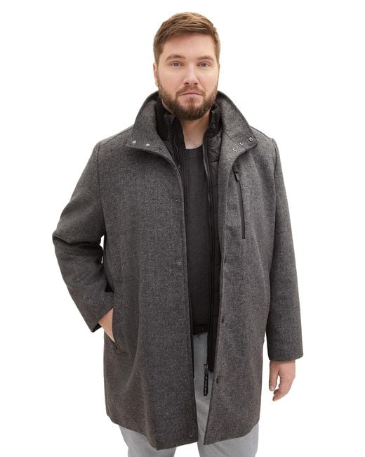 Grey In Wollmantel Tom Tailor Kurzmantel Herren Deals (Tom Tailor