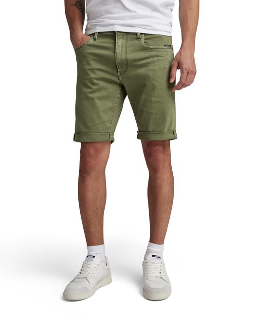 G-Star RAW Green 3301 Slim Shorts for men