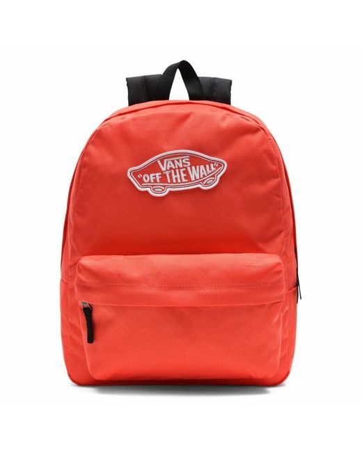 vans red backpack