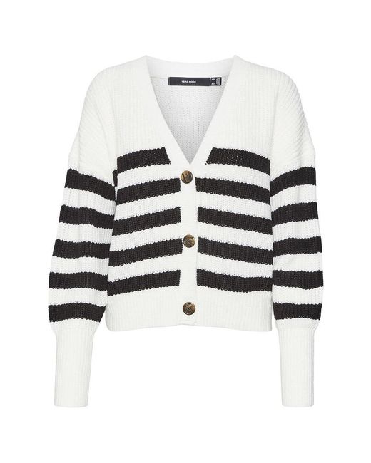 Vero Moda Multicolor Vmlea Ls V-neck Cuff Cardigan Noos Sweater