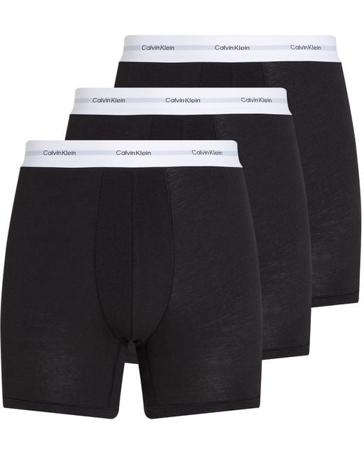 Calvin Klein 3er Pack Boxershorts Briefs mit Logobund in Black für Herren