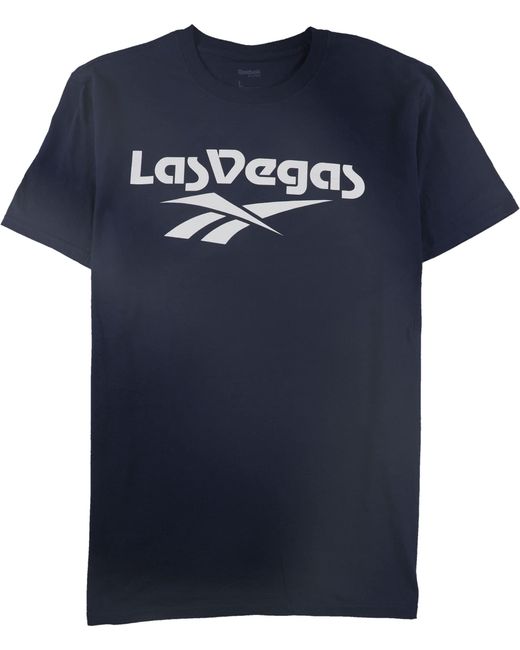 Reebok Blue S Las Vegas Graphic T-shirt for men