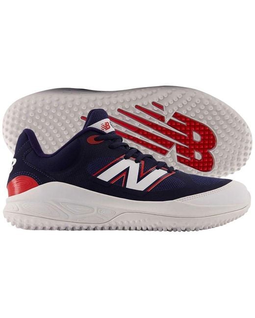 New Balance Blue Fresh Foam 3000 V7 Turf-trainer Baseball Shoe for men