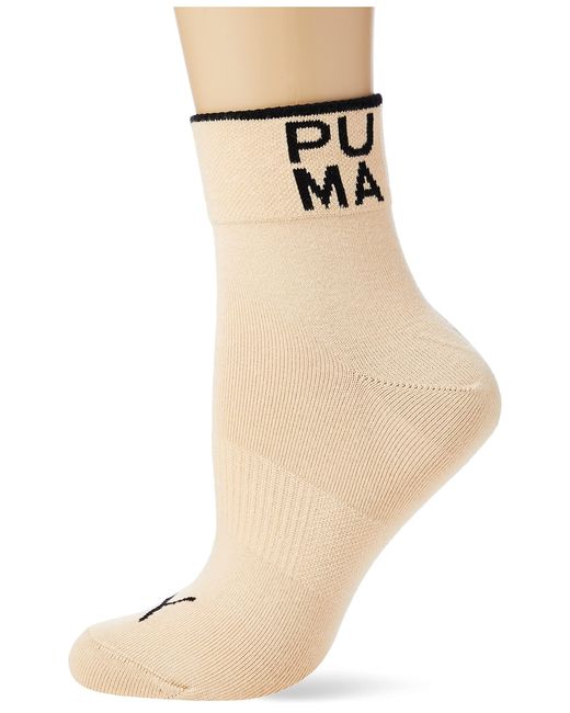 PUMA Placed Logo Short Sock 4p in het Natural