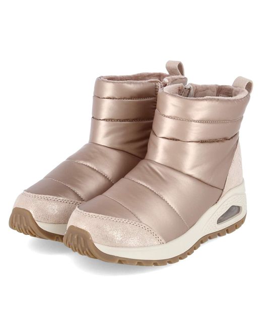 Stivali da donna in tessuto di Skechers in Metallic