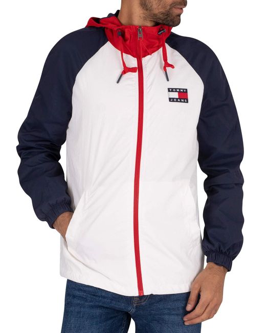 Tommy Hilfiger Colourblock Zip Jacket in Blue für Herren
