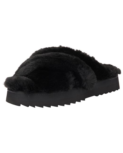 Tommy Hilfiger Black Premium Strap Home Slipper