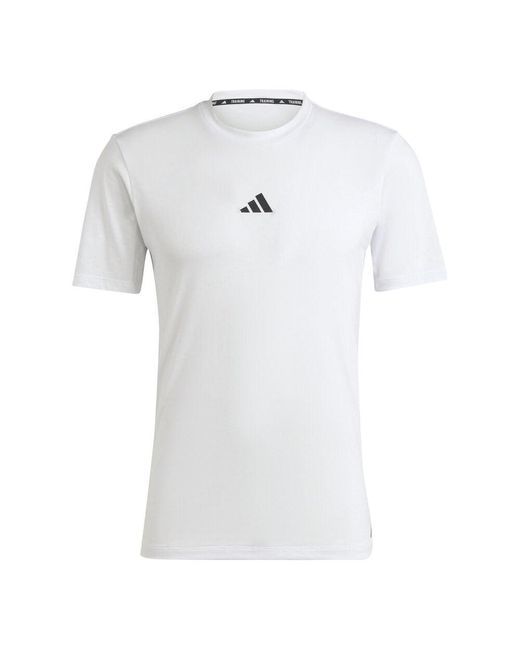 Workout Logo tee Camiseta Adidas de hombre de color White