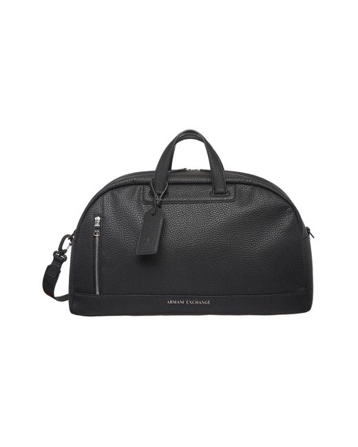 Emporio Armani Black A | X Armani Exchange Pebble Armani Duffle Bag for men