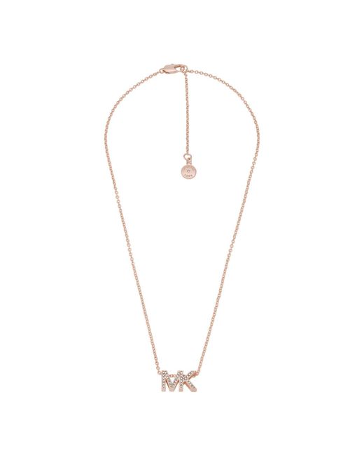 Michael Kors Metallic Rose Gold-tone Necklace For ; Necklaces For ; Jewelry For