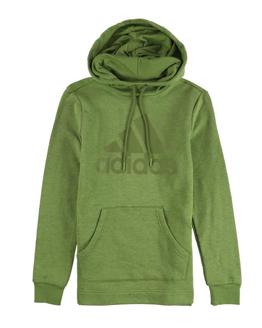 Adidas Green S Logo Hoodie Sweatshirt