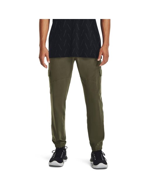 Under Armour S Stretch Woven Cargo Pants Marine Green/black L for men