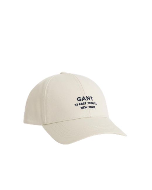 Gant White Script Graphic Cap Baseballkappe