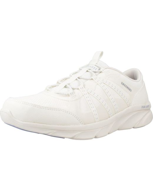 Skechers White D'lux Comfort Sneaker