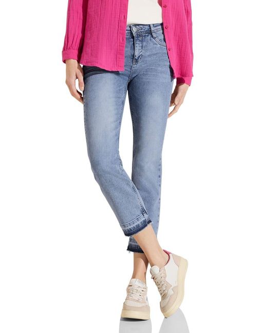 Street One Pink A377609 Straight Leg Jeans