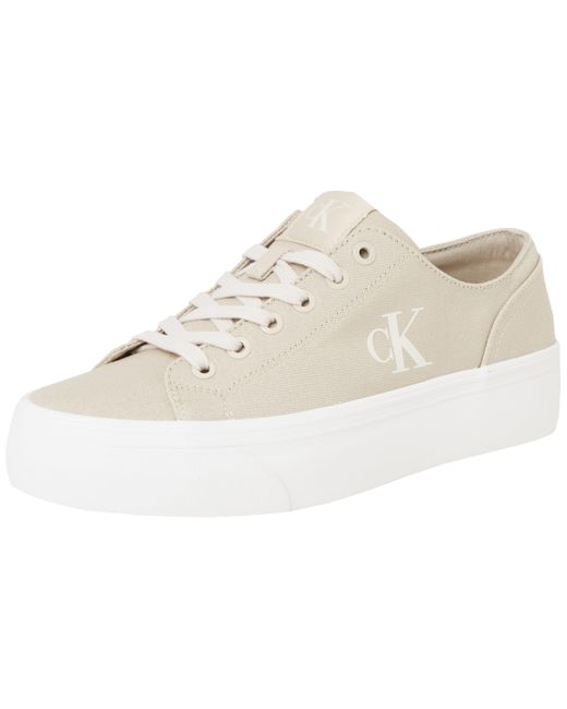 Calvin Klein White Vulc Flatform Cv Mg Yw0Yw01763 Low Top