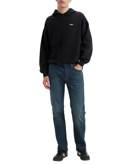 Levi's Black 514 Straight Jeans for men