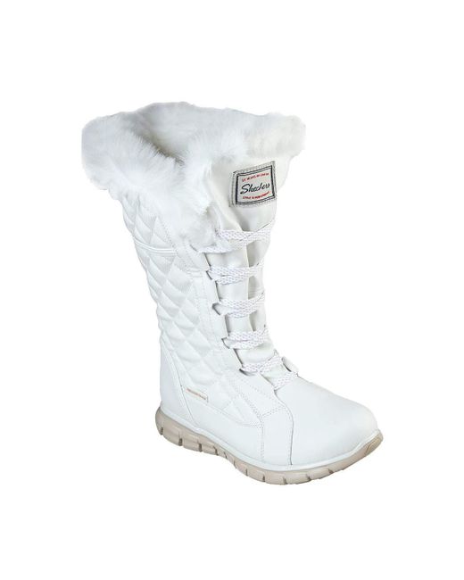 Skechers White Synergy-real Estate Snow Boot