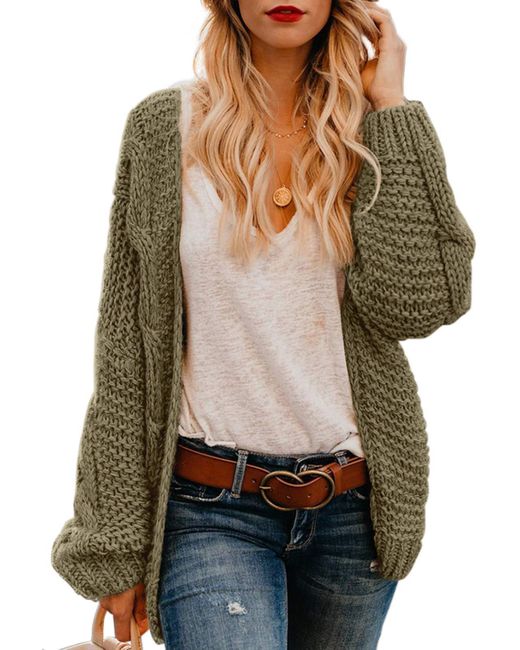 knitted long jacket