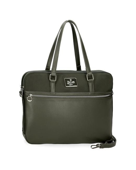 Christine Maletin para Portatil Verde 40x30x5 cms Poliester con Detalles en Piel Sintetica by Joumma Bags de Pepe Jeans de color Verde Lyst