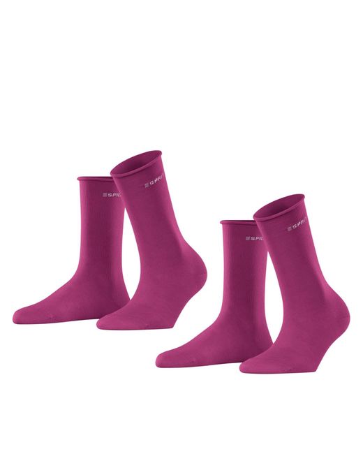 Esprit Purple Socken Basic Pure 2-Pack