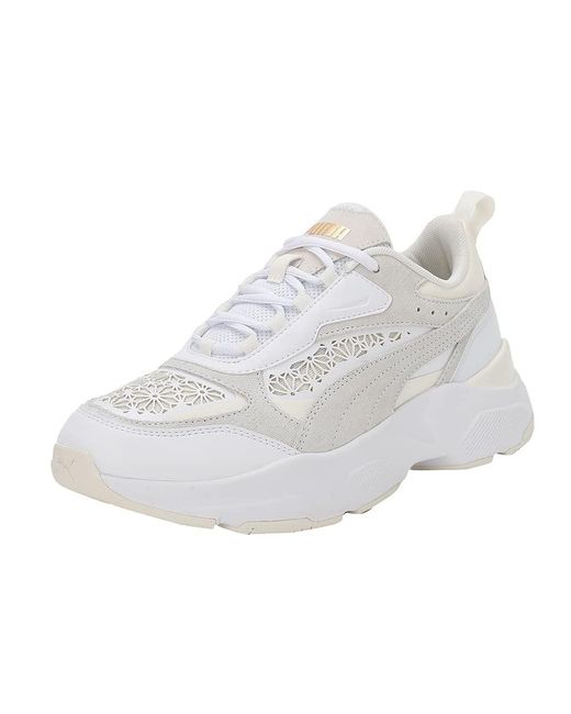 Fashion Shoes CASSIA LASER CUT Trainers & Sneakers PUMA de color White