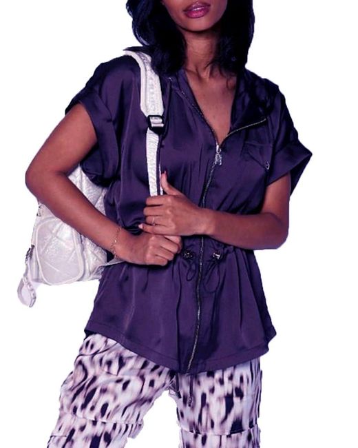 Giacca Liu Jo TA5236-TS964-91016 ECS Giacca Tess. Navetta Blu di Liu Jo in Purple