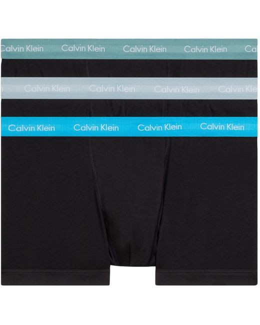 Uomo Boxer Confezione da 3 Cotone Elasticizzato di Calvin Klein in Black da Uomo