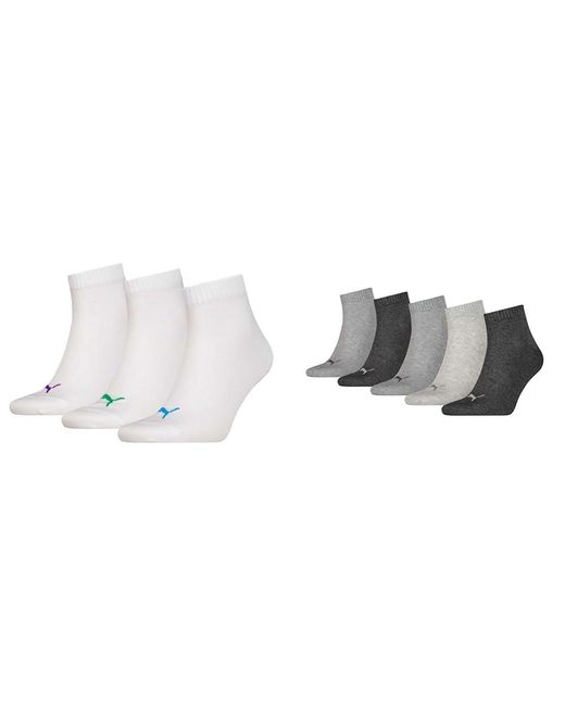 Socken Weiß 47-49 Socken Grau/Grau 47-49 PUMA pour homme en coloris Metallic