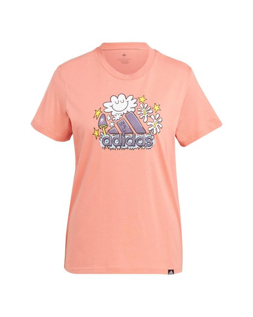Adidas Pink Doodle Fill T Tshirt