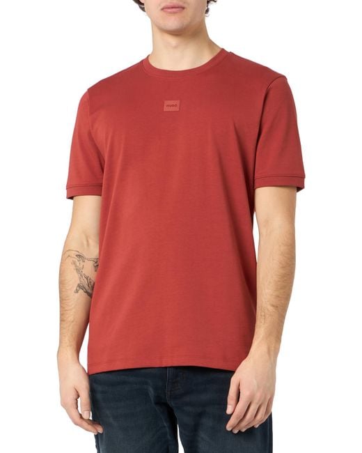 HUGO Diragolino_h T-Shirt in Red für Herren