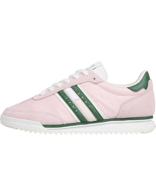 Tommy Hilfiger Tjw Retro Runner Cleated Sneakers Voor in het Black
