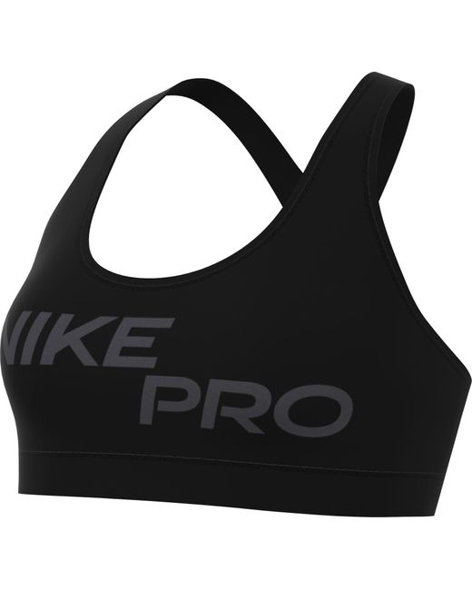 Nike Sportbeha Pro Dri-fit Swsh Light Support Grx Bra in het Black