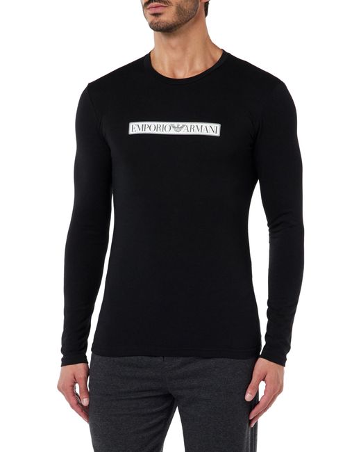 Logo pour T-Shirt Emporio Armani pour homme en coloris Black
