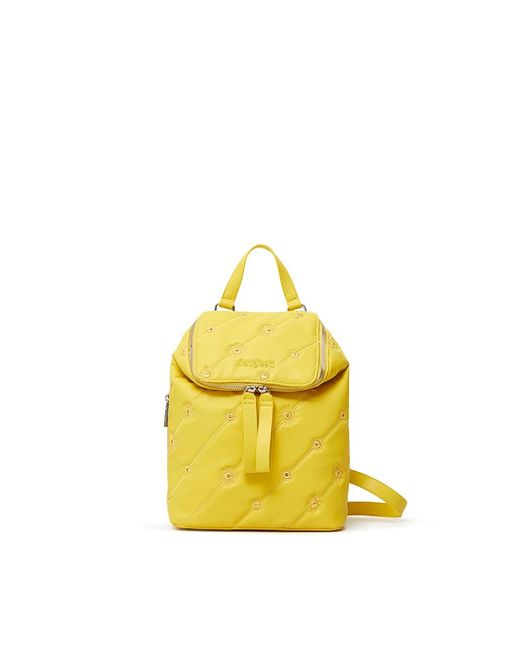 Desigual Black Big Mombasa Mini Backpack in Yellow - Save 46% | Lyst