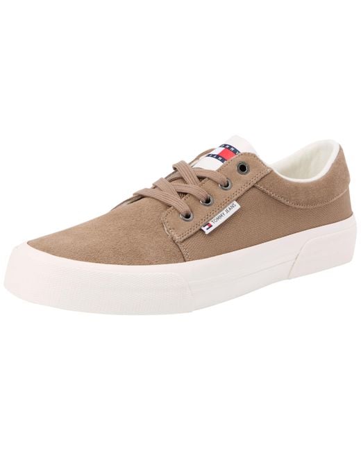 Tjm Vulc. Skater Mix Material di Tommy Hilfiger in Black da Uomo