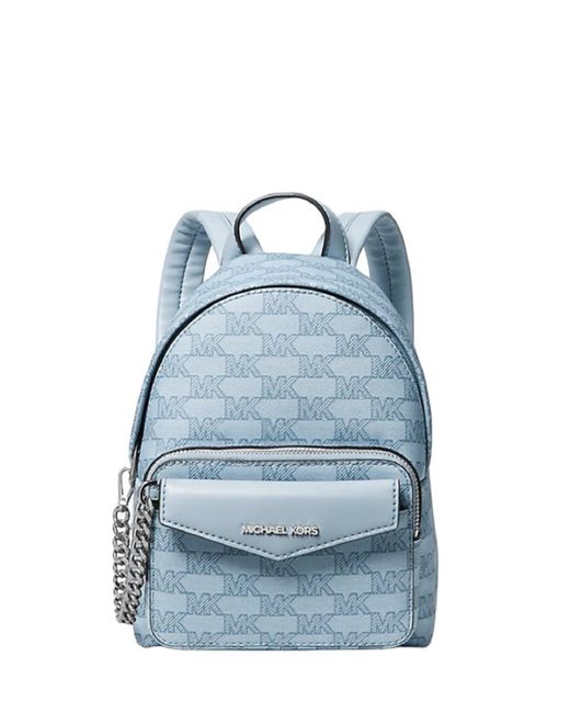 Michael Kors Blue Maisie Extra-small Logo 2-in-1 Backpack