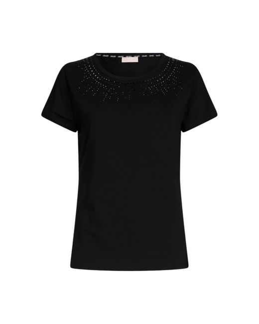 Liu jo T-shirt Donna Nero Ta5214js003 m9125 NERO L di Liu Jo in Black