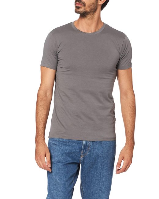Esprit Rundhals Basic T-shirt in Grey for Men | Lyst UK