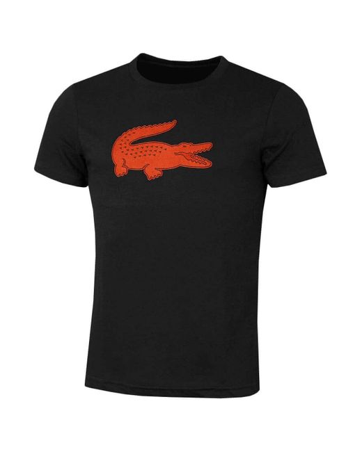 Lacoste Herren Sport 3D Print Crocodile Atmungsaktives Jersey T in Black für Herren