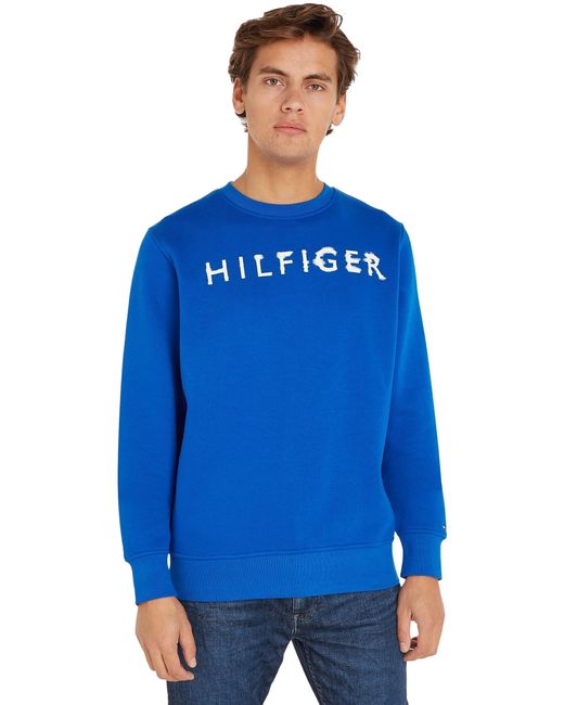 Tommy Hilfiger Blue Sweatshirt Crew-neck No Hood for men
