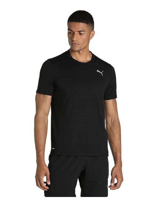 PUMA S Cloudspun Running T-shirt Tee Top Black M for men